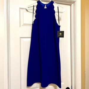 *NWT* Fortune+Ivy Scalloped sleeveless dress Medium